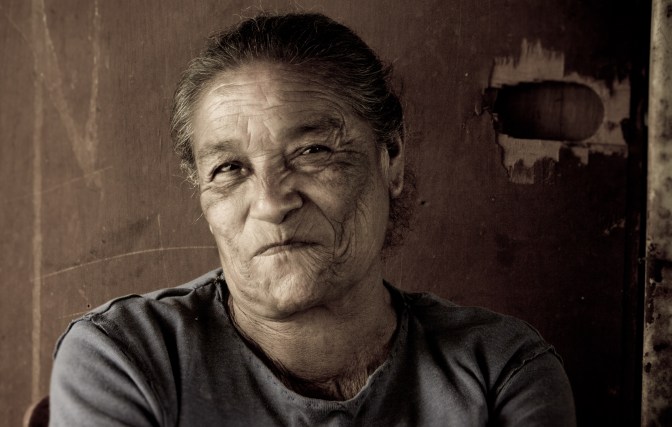 portrait old woman